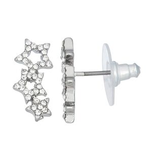 Simply Vera Vera Wang Silver Tone Star Crawler Earrings